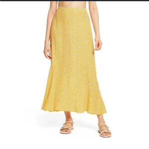 RHODE x Target Dainty Lotus Midi Skirt Size XXL Fall Autumn Floral